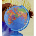 Adventurer 12" Blue Ocean Globe with Blue Base